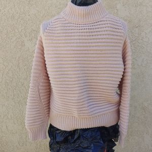 H&M Pink Ribbed Sweater